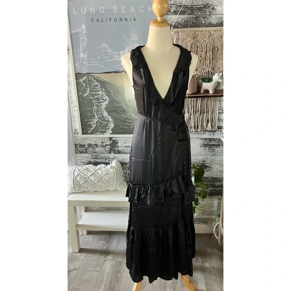 Billabong | Dresses | Nwt Love Like Summer X Billabong Black Dress With  Ruffles | Poshmark